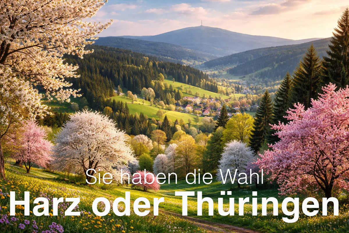 Sie haben die Wahl &ndash; Harz oder Th&uuml;ringen