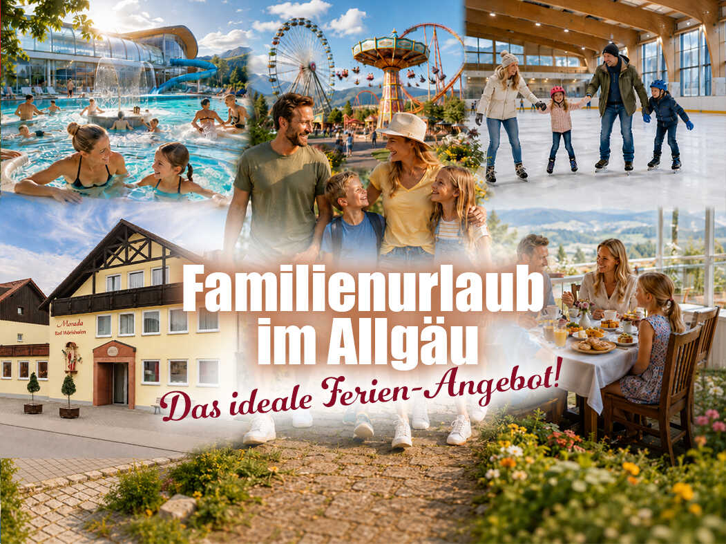 Hier ist deFerienzeit = Familienabenteuer  r Thermen-Einritt inklusive!  