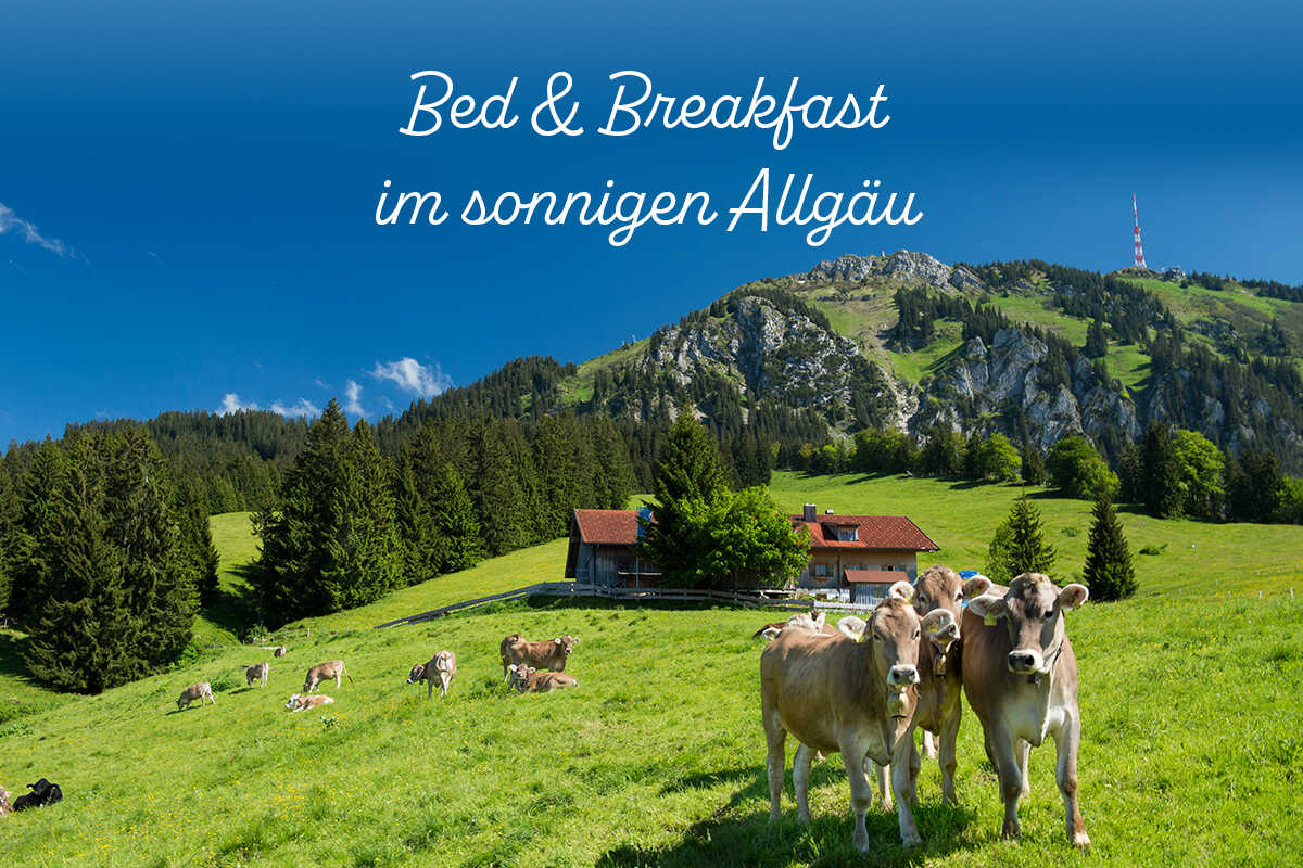 Bed & Breakfast im sonnigen Allg&auml;u  