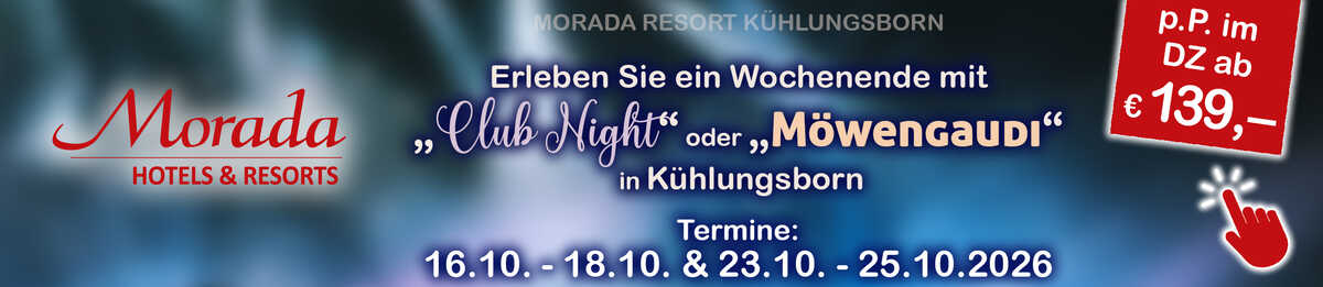 &bdquo;Club Night&ldquo; oder &bdquo;M&ouml;wengaudi&ldquo; in K&uuml;hlungsborn