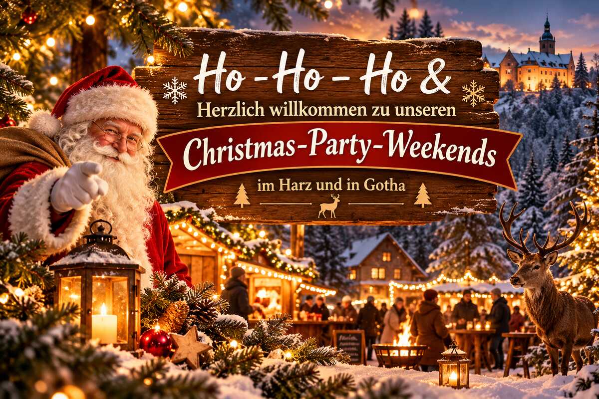 Herzlich willkommen zu unseren Christmas-Party-Weekends