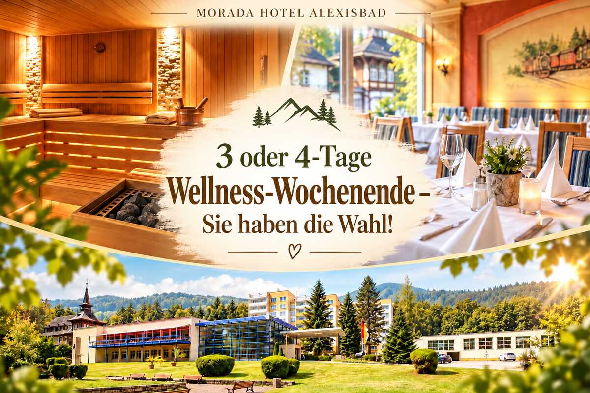 3 oder 4 Tage Wellness-Wochenende &ndash; Sie haben die Wahl!